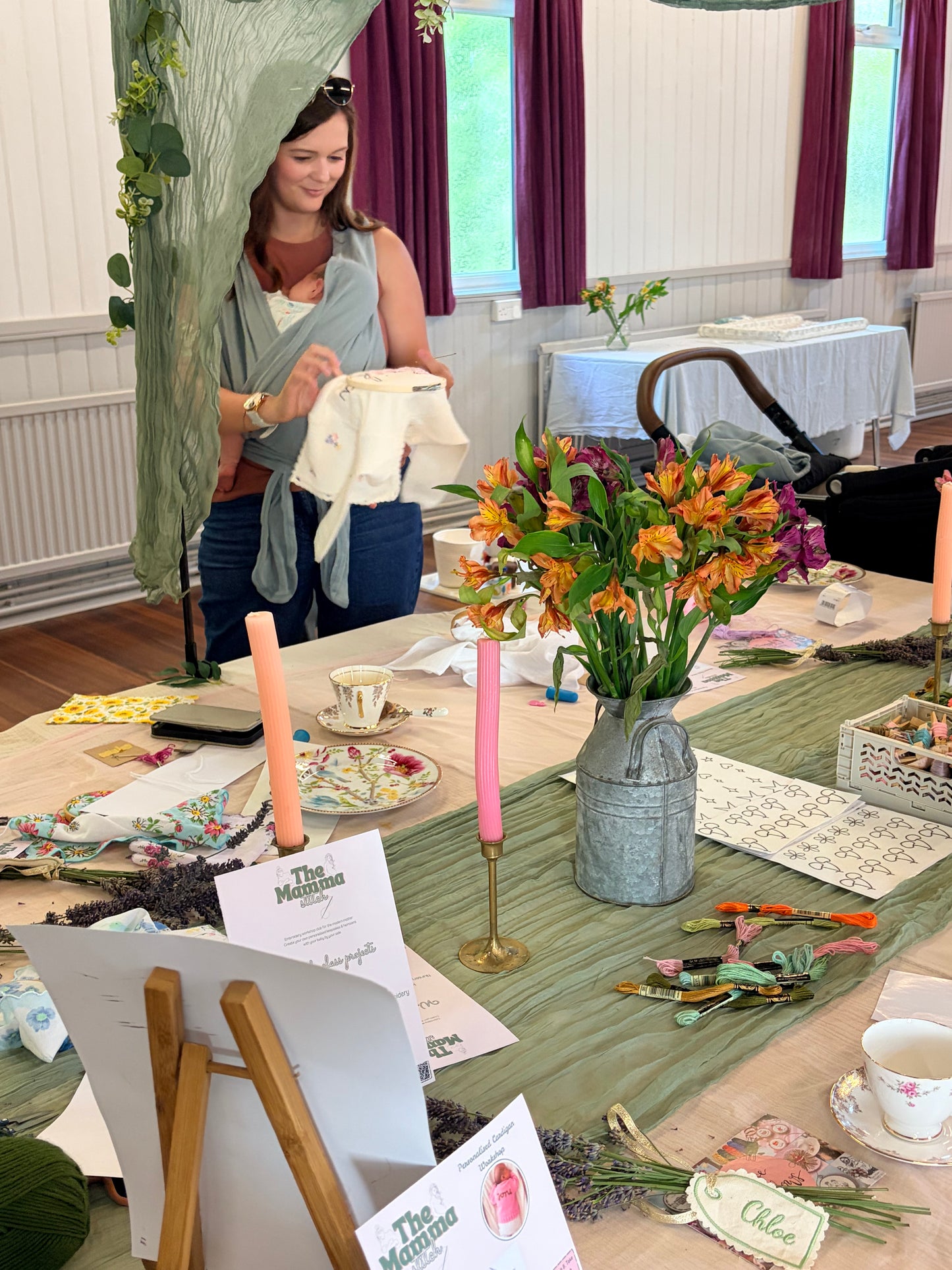 The Mamma Stitch weekly bring your baby - creative classes club