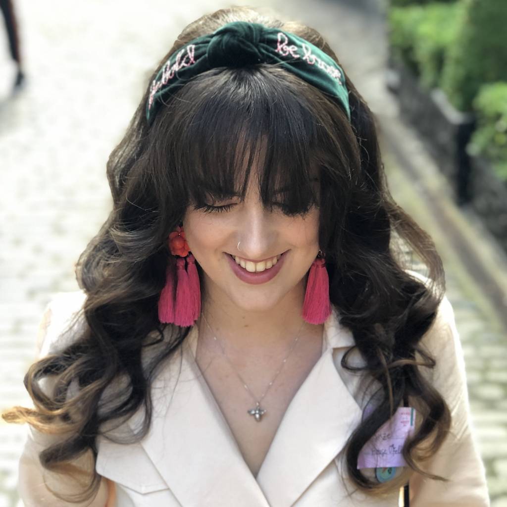 Personalised Embroidered Velvet Headband