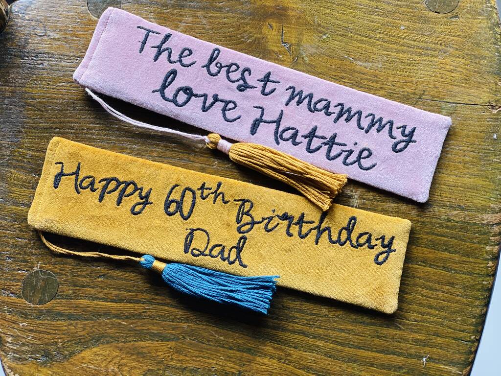 Personalised Embroidered Photo Strip Bookmark